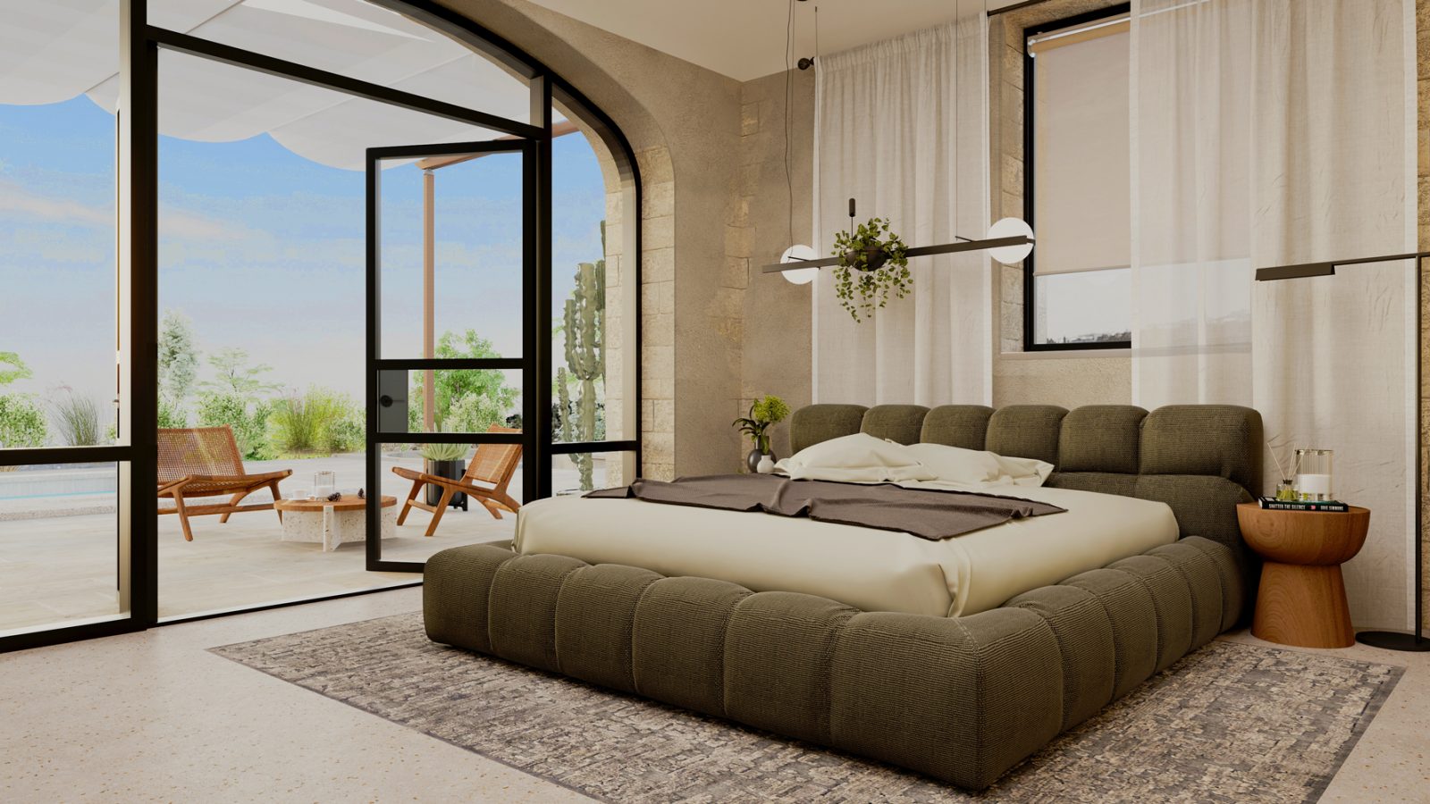 Bedroom+bathroom